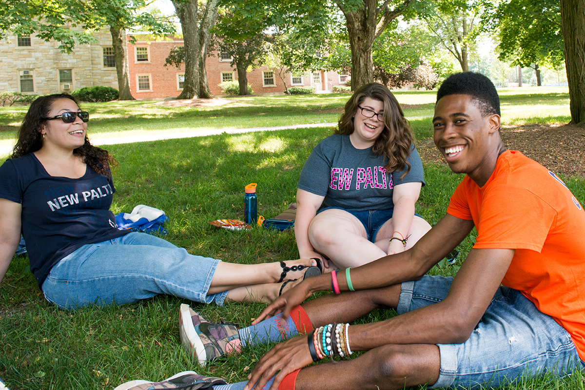 students on campus today